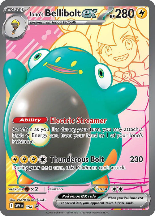 Iono's Bellibolt ex (194) [Scarlet & Violet: Black Star Promos]
