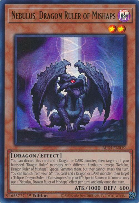 Nebulus, Dragon Ruler of Mishaps [ALIN-EN019] Ultra Rare