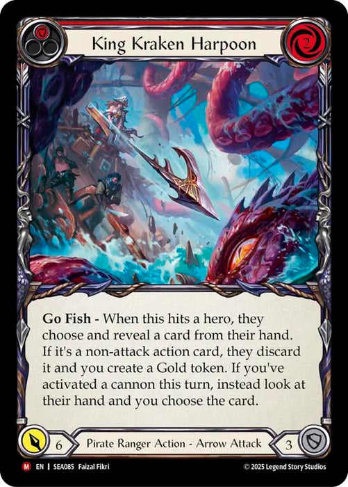 King Kraken Harpoon (Rainbow Foil) [SEA085] (High Seas)  Rainbow Foil