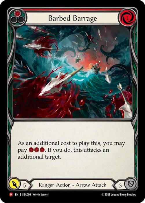 Barbed Barrage [SEA098] (High Seas)  Rainbow Foil