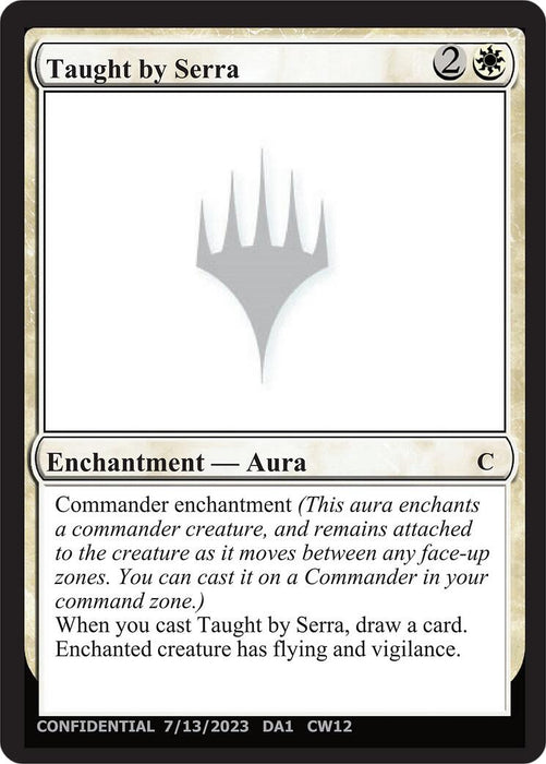Taught by Serra [Unknown Event]