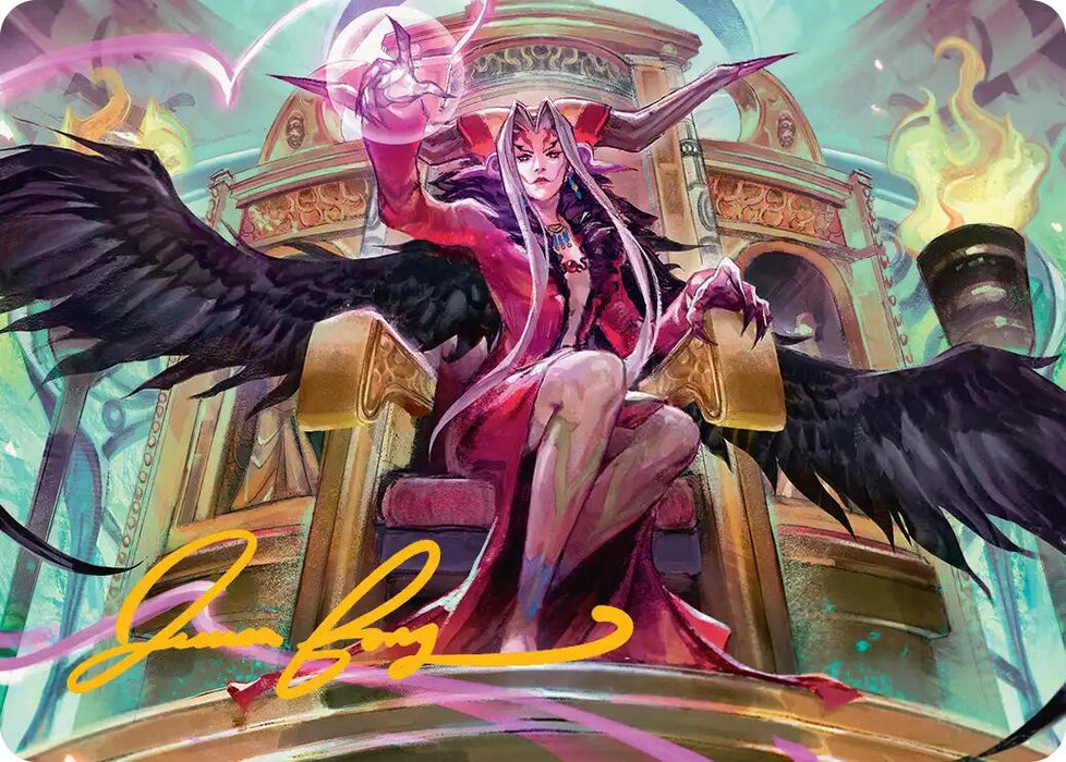 Sorceress's Schemes Art Card (Gold-Stamped Signature) [FINAL FANTASY Art Series]