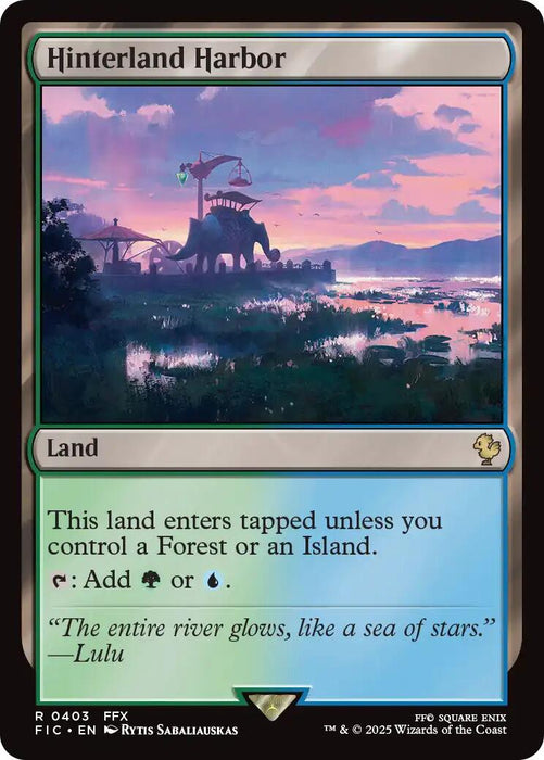 Hinterland Harbor (Surge Foil) [FINAL FANTASY Commander]
