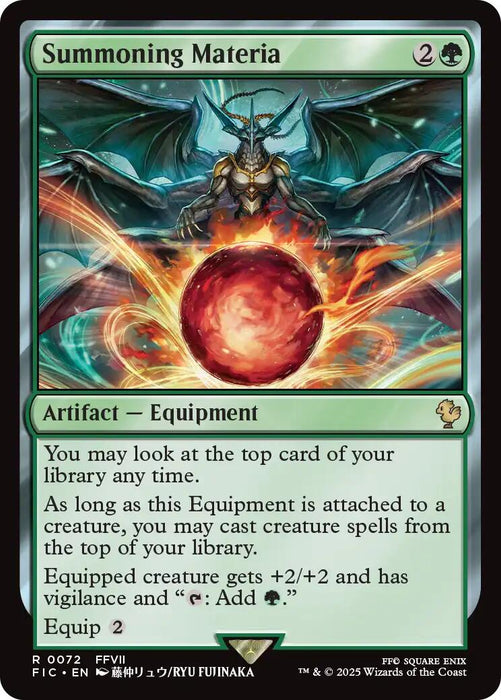 Summoning Materia (Surge Foil) [FINAL FANTASY Commander]