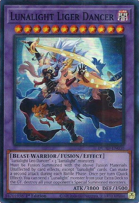 Lunalight Liger Dancer [DUAD-EN030] Super Rare