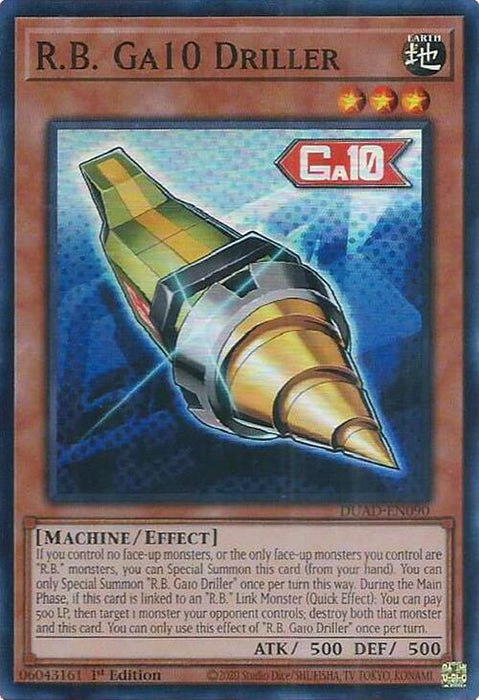 R.B. Ga10 Driller [DUAD-EN090] Super Rare