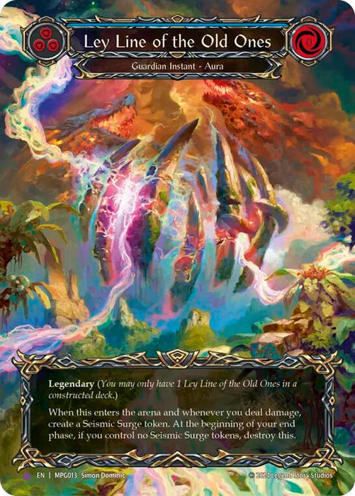 Ley Line of the Old Ones (Cold Foil) (Marvel) [MPG013] (Mastery Pack Guardian)  Cold Foil