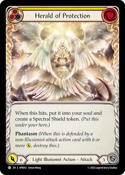 Herald of Protection (Yellow) [APR012] (Armory Deck: Legends Prism)