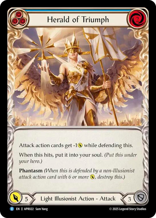 Herald of Triumph (Blue) [APR022] (Armory Deck: Legends Prism)