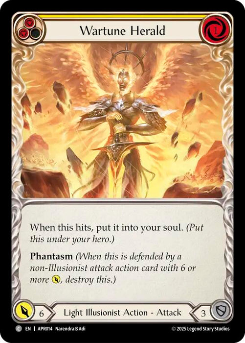 Wartune Herald (Yellow) [APR014] (Armory Deck: Legends Prism)
