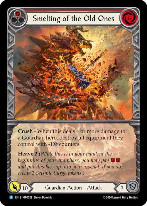 Smelting of the Old Ones (Extended Art) [MPG028] (Mastery Pack Guardian)  Rainbow Foil