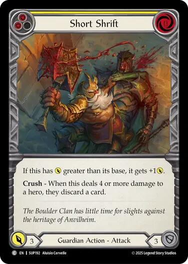 Short Shrift [SUP192] (Super Slam)  Rainbow Foil