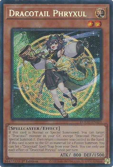 Dracotail Phryxul [DOOD-EN023] Secret Rare