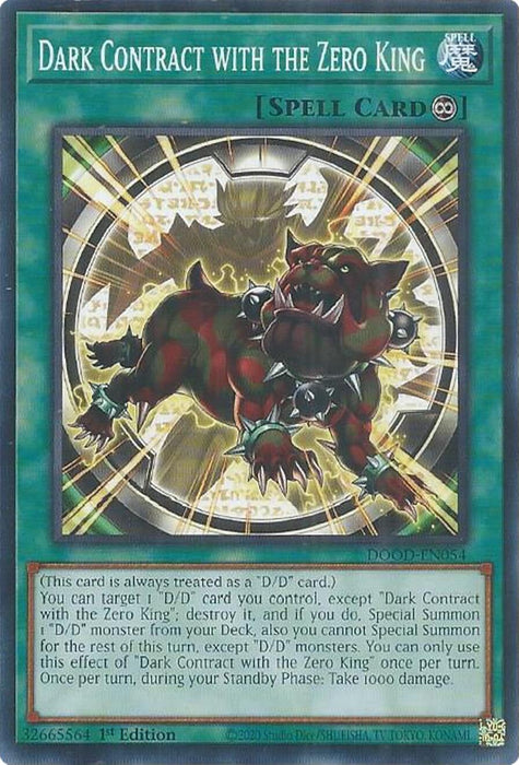 Dark Contract with the Zero King [DOOD-EN054] Common