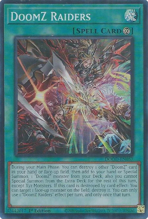 DoomZ Raiders [DOOD-EN057] Super Rare
