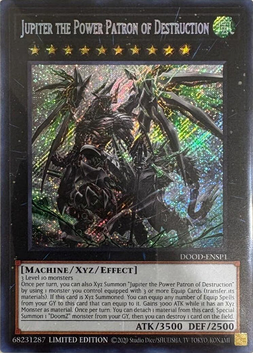 Jupiter the Power Patron of Destruction (SR) [DOOD-ENSP1] Ultra Rare