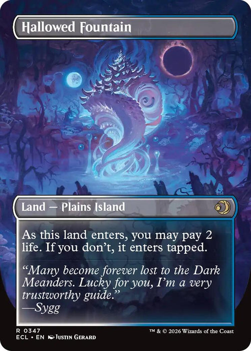 Hallowed Fountain (Borderless) [Lorwyn Eclipsed]