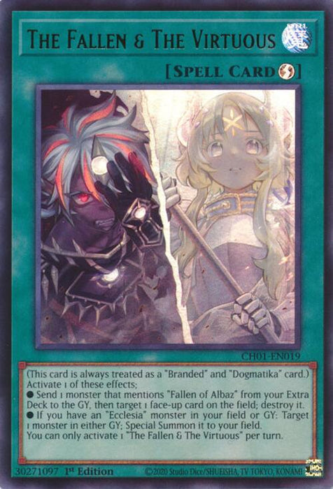 The Fallen & The Virtuous [CH01-EN019] Ultra Rare