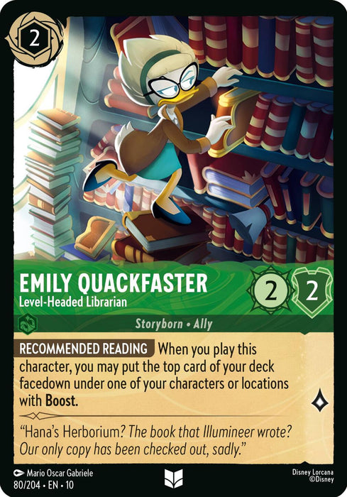 Emily Quackfaster - Level-Headed Librarian (80/204) [Whispers in the Well]