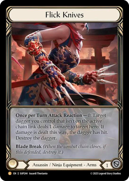 Flick Knives (Extended Art) [SUP244] (Super Slam)  Rainbow Foil