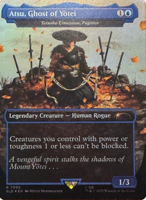 Atsu, Ghost of Yotei - Tetsuko Umezawa, Fugitive (Rainbow Foil) [Secret Lair Drop Series]