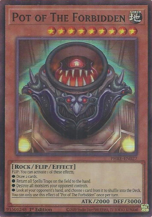 Pot of The Forbidden (Super Rare) [PHRE-EN027] Super Rare