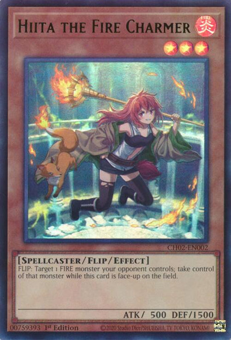 Hiita the Fire Charmer (Ultra Rare) [CH02-EN002] Ultra Rare