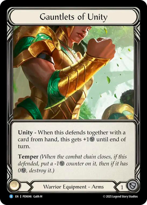 Gauntlets of Unity [PEN046] (Compendium of Rathe)  Cold Foil