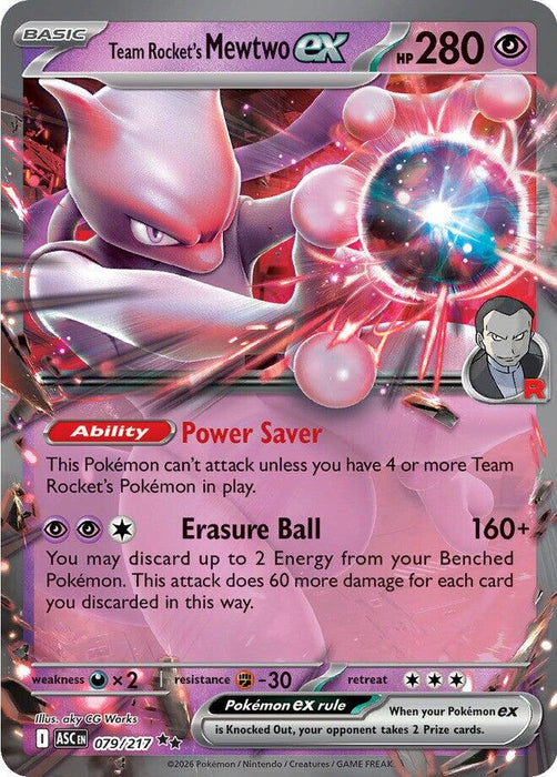 Team Rocket's Mewtwo ex (079/217) [Mega Evolution: Ascended Heroes]