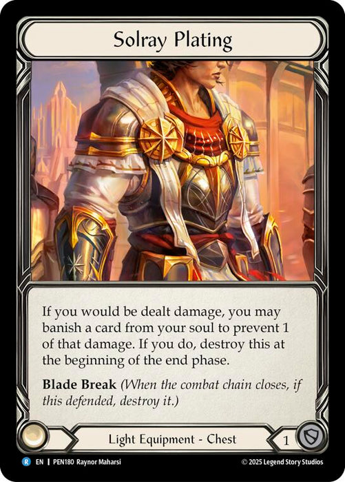 Solray Plating [PEN180] (Compendium of Rathe)  Cold Foil