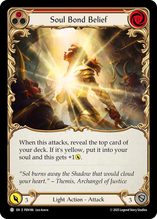 Soul Bond Belief (Red) (Regular) [PEN186] (Compendium of Rathe)