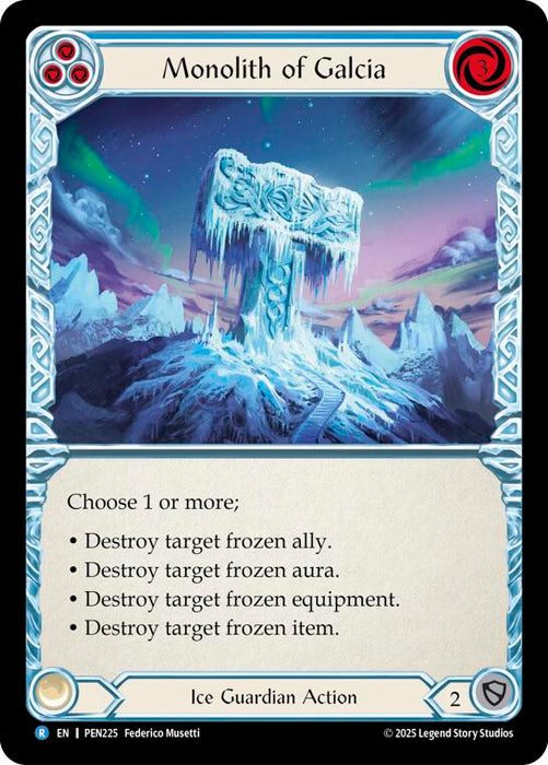 Monolith Of Galcia (Blue) (Regular) [PEN225] (Compendium of Rathe)