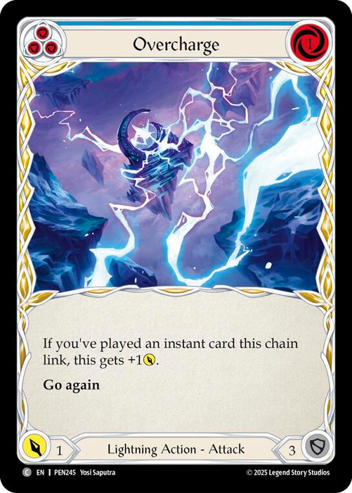 Overcharge (Blue) (Regular) [PEN245] (Compendium of Rathe)
