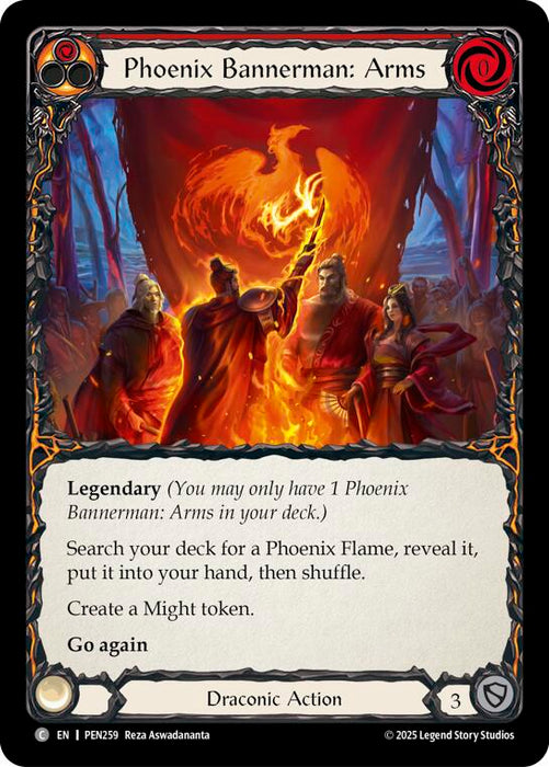 Phoenix Bannerman Arms (Red) (Regular) [PEN259] (Compendium of Rathe)