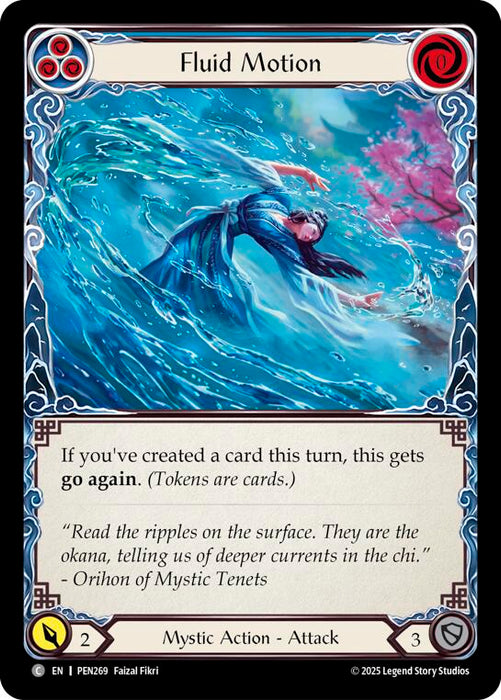 Fluid Motion (Blue) (Rainbow Foil) [PEN269] (Compendium of Rathe)  Rainbow Foil