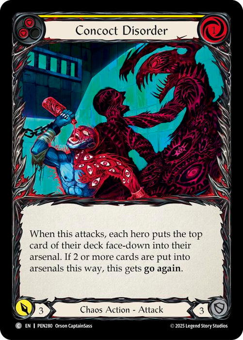 Concoct Disorder (Yellow) (Rainbow Foil) [PEN280] (Compendium of Rathe)  Rainbow Foil