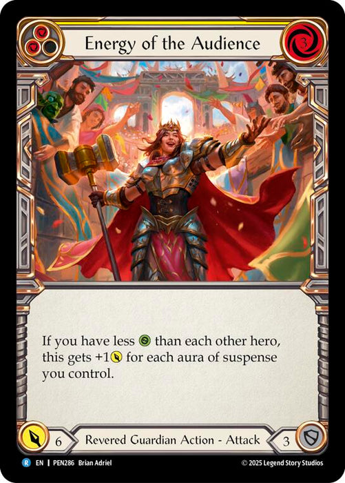 Energy Of The Audience (Yellow) (Rainbow Foil) [PEN286] (Compendium of Rathe)  Rainbow Foil