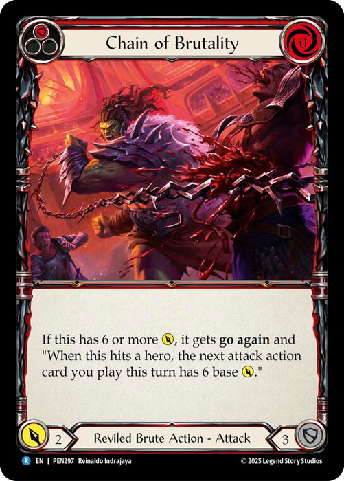 Chain Brutality (Red) (Regular) [PEN297] (Compendium of Rathe)