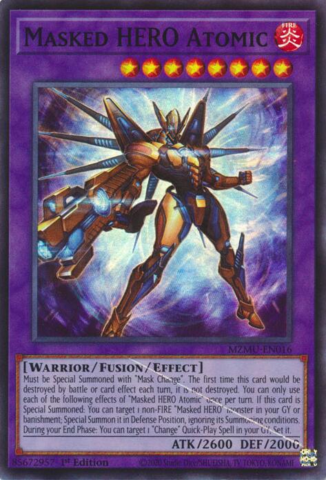 Masked HERO Atomic [MZMU-EN016] Super Rare