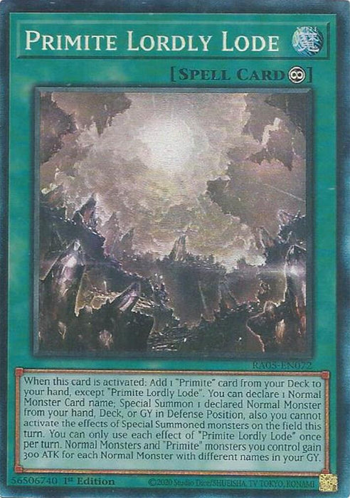 Primite Lordly Lode (Collector's Rare) [RA05-EN072] Collector's Rare