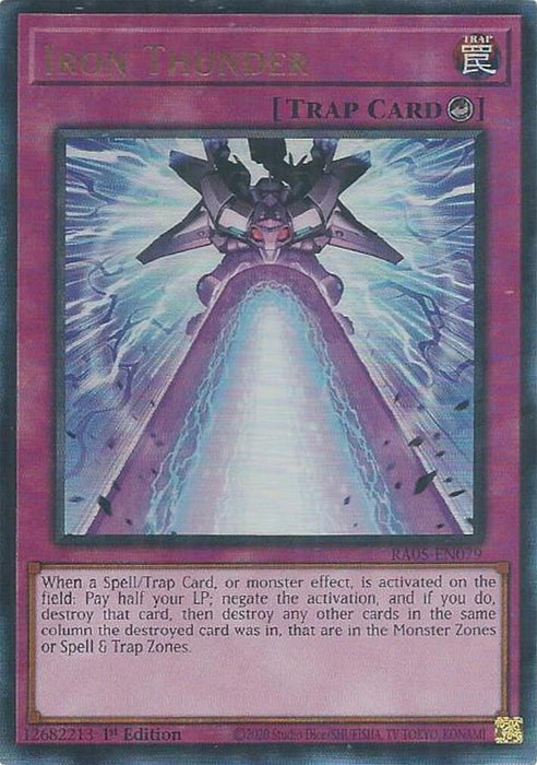 Iron Thunder (Ultimate Rare) [RA05-EN079] Ultimate Rare