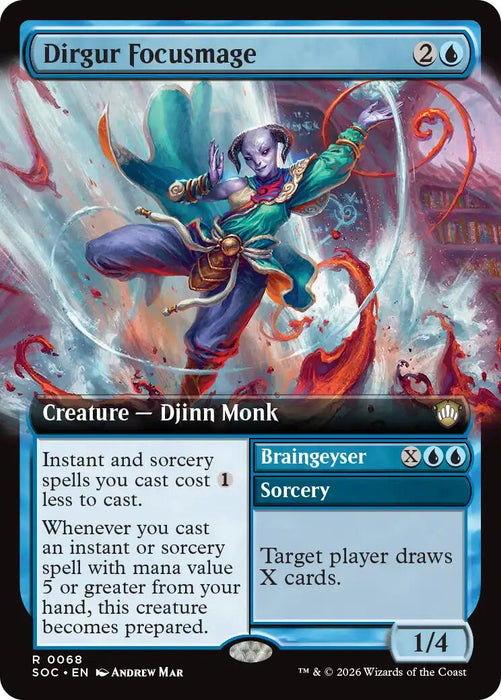 Dirgur Focusmage (Extended Art) [Secrets of Strixhaven Commander]