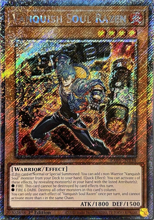 Vanquish Soul Razen (Platinum Secret Rare) [RA05-EN134] Platinum Secret Rare