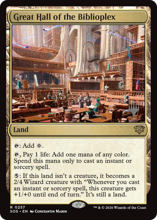 Great Hall of the Biblioplex [Secrets of Strixhaven Promos]