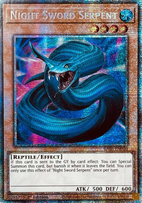 Night Sword Serpent (Starlight Rare) [RA05-EN020] Starlight Rare