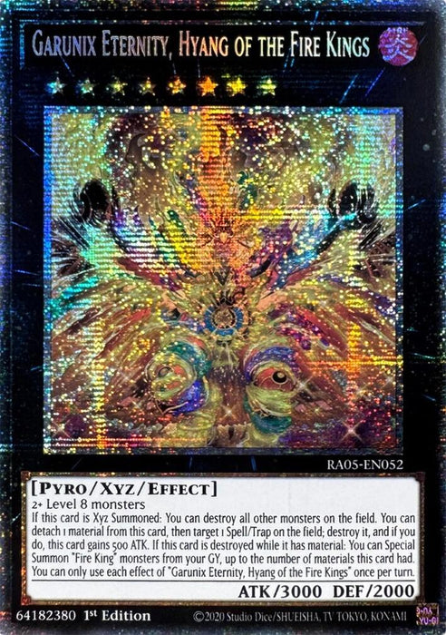 Garunix Eternity, Hyang of the Fire Kings (Starlight Rare) [RA05-EN052] Starlight Rare