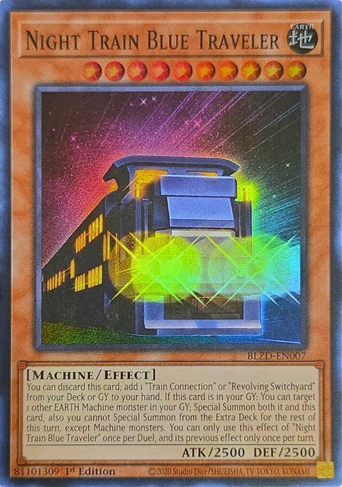Night Train Blue Traveler [BLZD-EN007] Super Rare