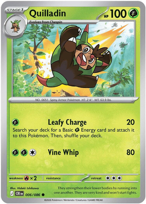 Quilladin (006/086) [Mega Evolution: Chaos Rising]