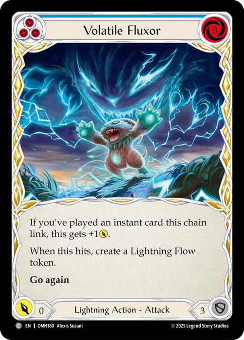Volatile Fluxor (Blue) [OMN180] (Omens of the Third Age)