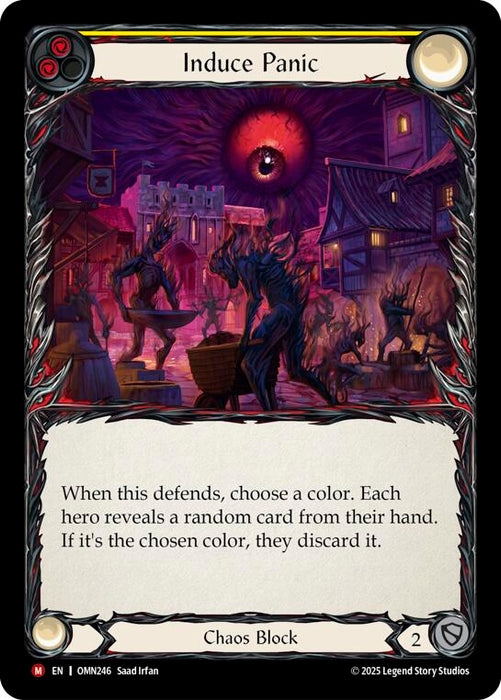 Induce Panic (Yellow) [OMN246] (Omens of the Third Age)